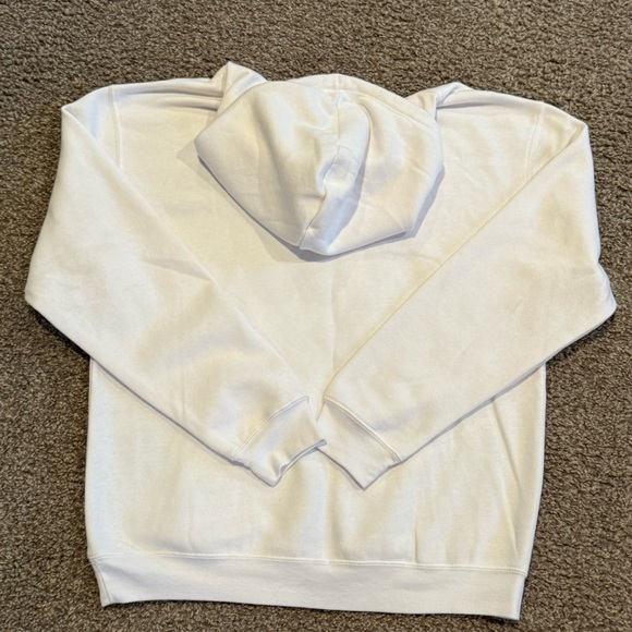 Disney White Pullover Hoodie Mickey Mouse Crochet Large - Picture 6 of 6